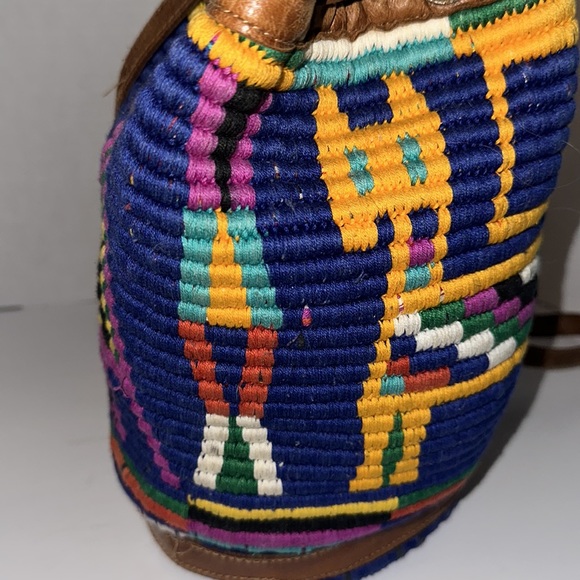 Original Vintage bucket bag southwest style Boho - Picture 7 of 15